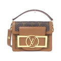Louis Vuitton Marron Coated Canvas Leather Shoulder Bag