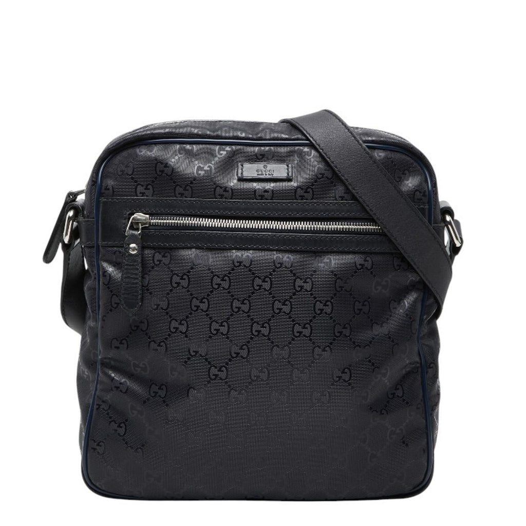 Gucci Black Pvc Leather Shoulder Bag (Pre-Owned)