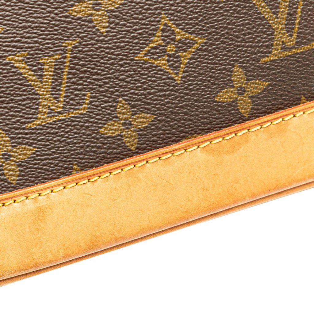 Louis Vuitton Brown Pvc Leather Handbag Shoulder Bag