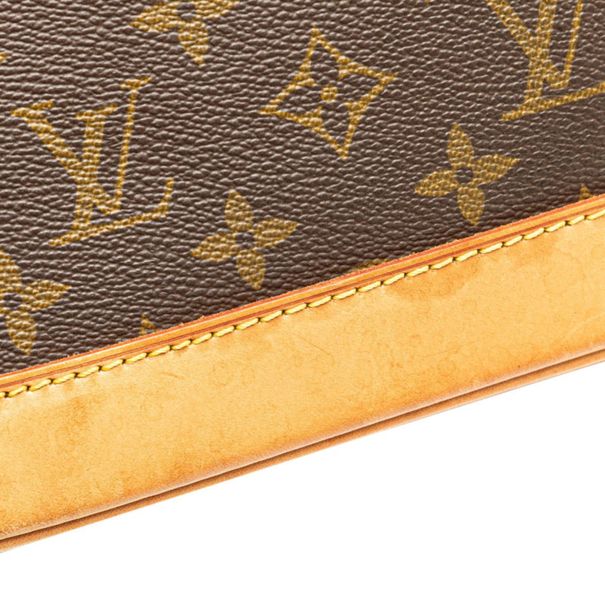 Louis Vuitton Brown Pvc Leather Handbag Shoulder Bag