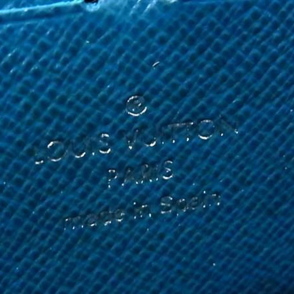 Louis Vuitton Cyan Leather Long Bill Wallet