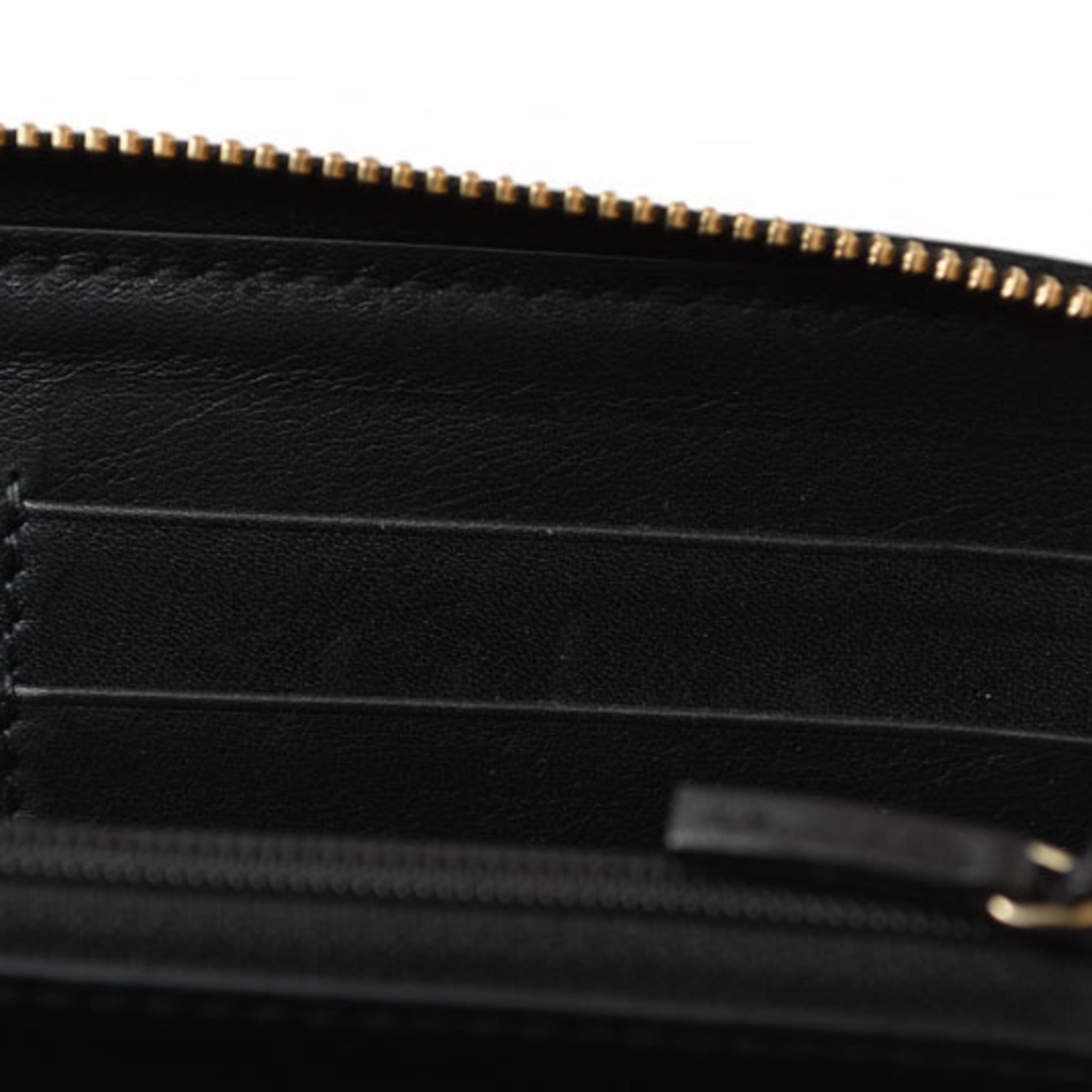 Gucci Black Leather Long Wallet (Bi-Fold) (Pre-Owned)