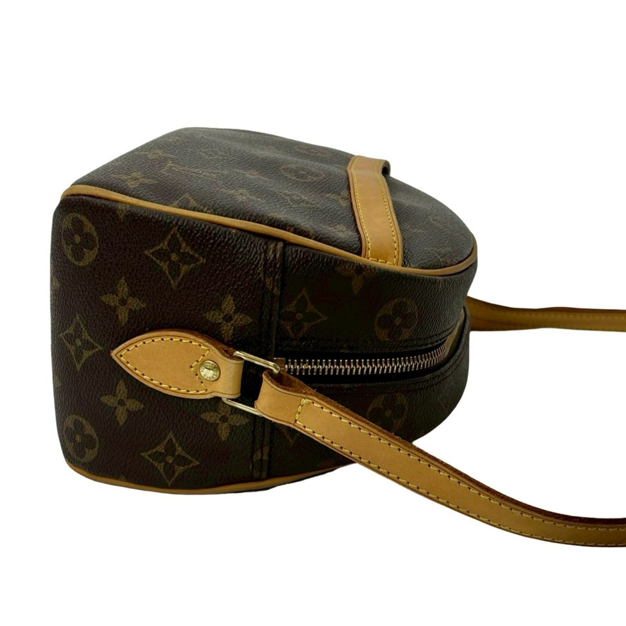 Louis Vuitton Brown Leather Pvc Pochette Shoulder Bag