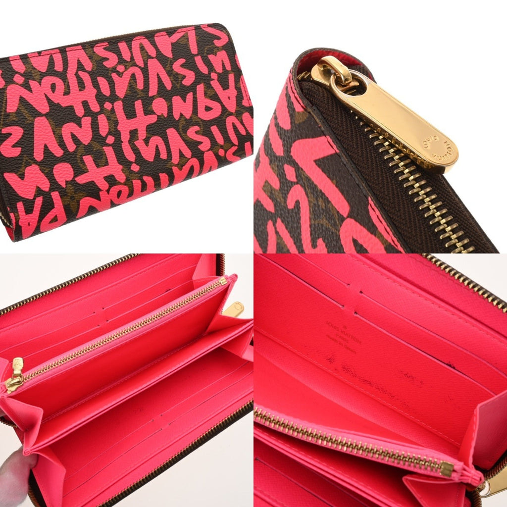 Louis Vuitton Monogram Graffiti Fuchsia Monogram Monogram Graffiti Long Bill Wallet