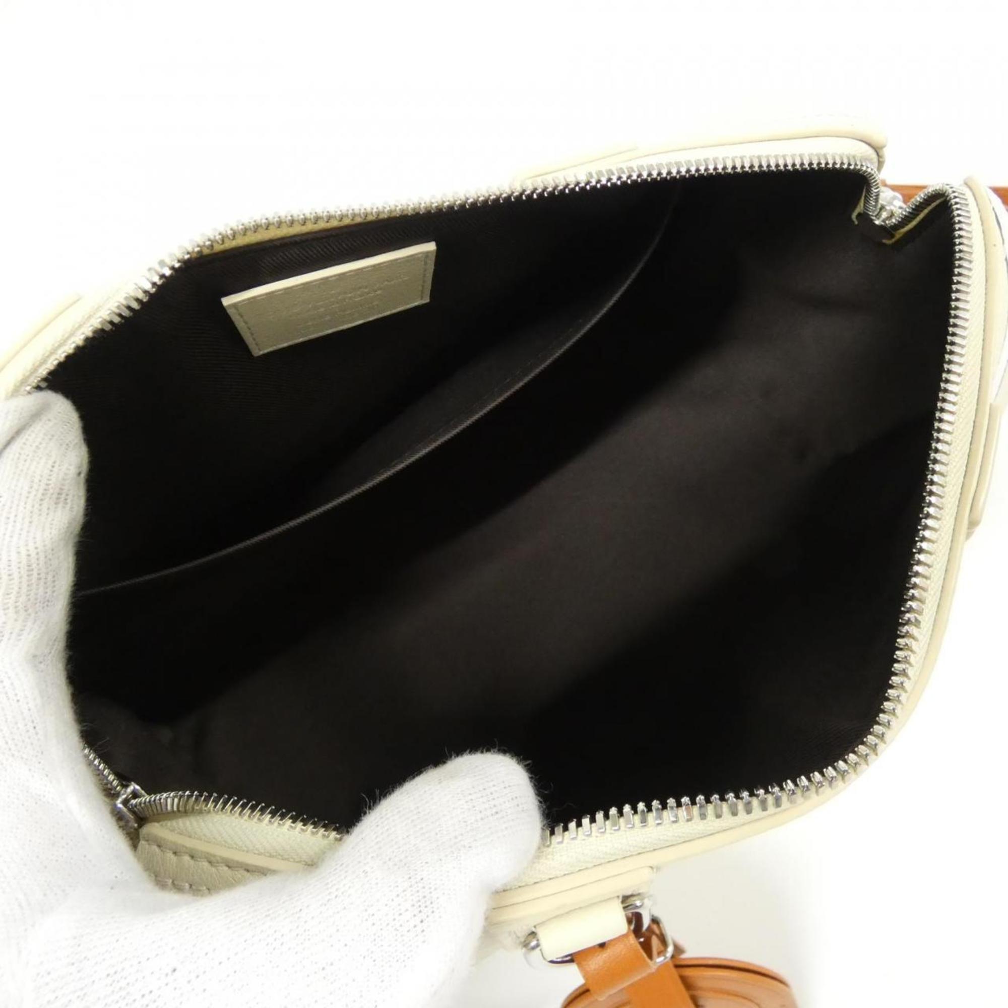 Louis Vuitton Beige Leather Shoulder Bag