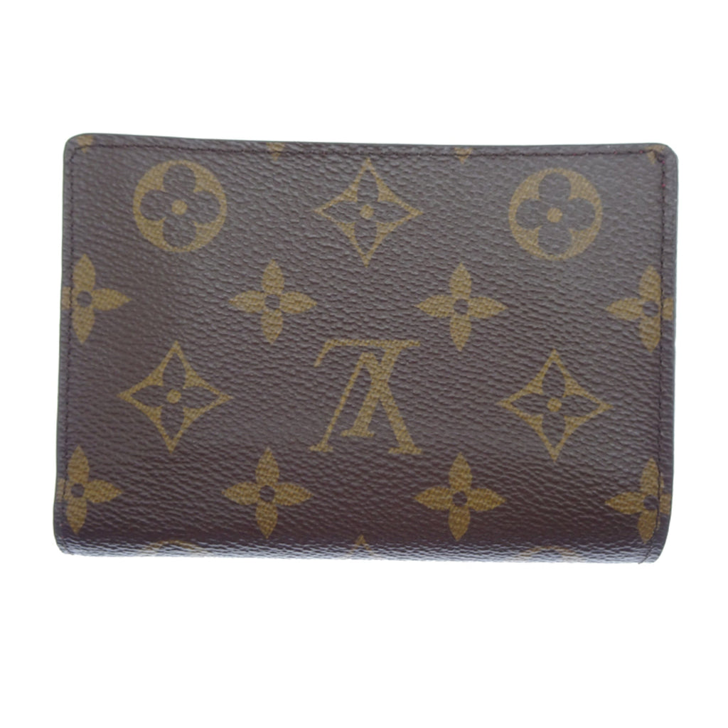 Louis Vuitton Brown Fuchsia Pink Monogram Monogram Leather Wallet