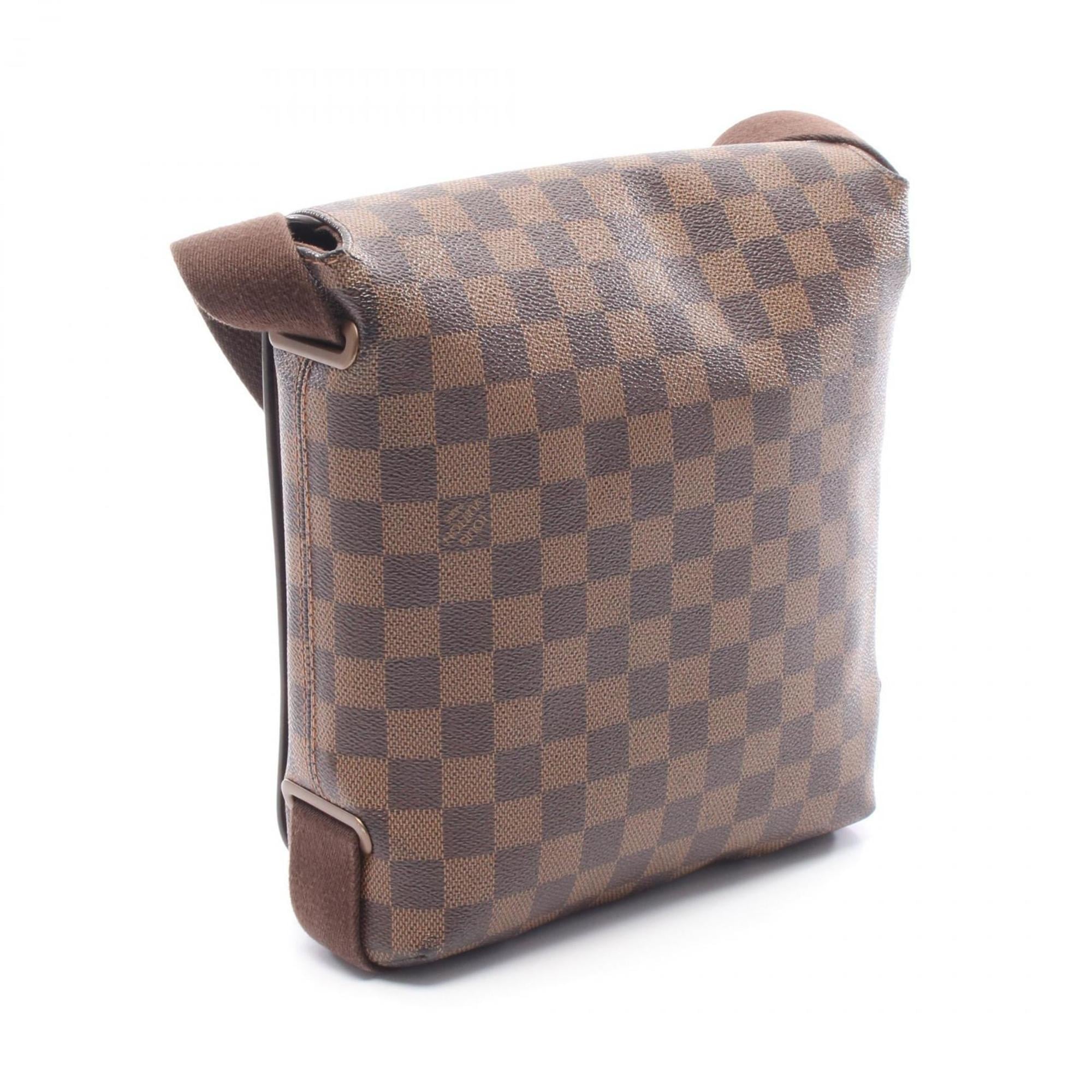 Louis Vuitton Brown Damier Canvas Coated Canvas Leather Handbag Shoulder Bag