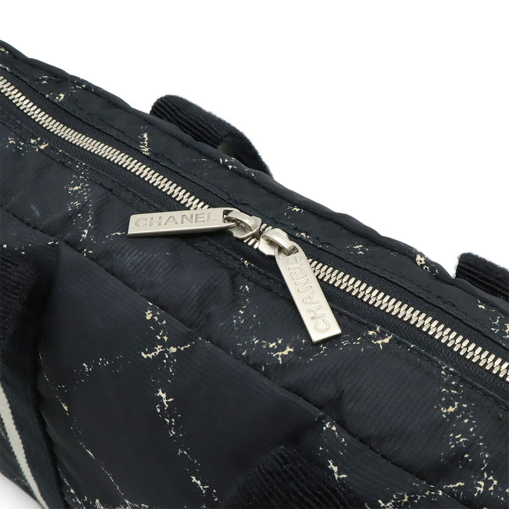 Chanel Travel Line Black Red Color Travel Line Handbag Tote Bag