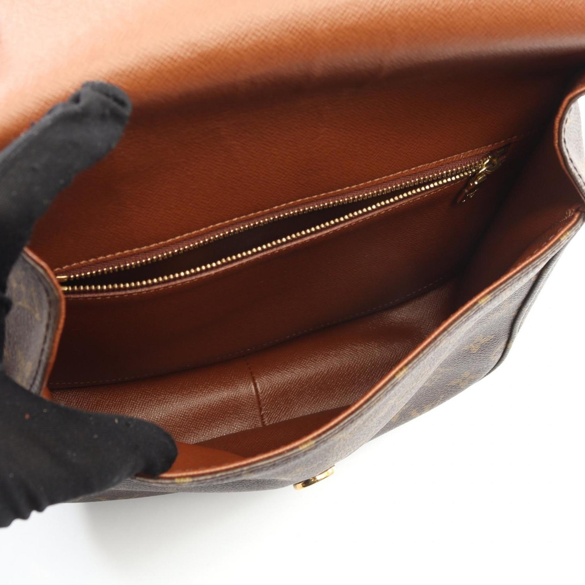 Louis Vuitton Brown Monogram Monogram Leather Shoulder Bag