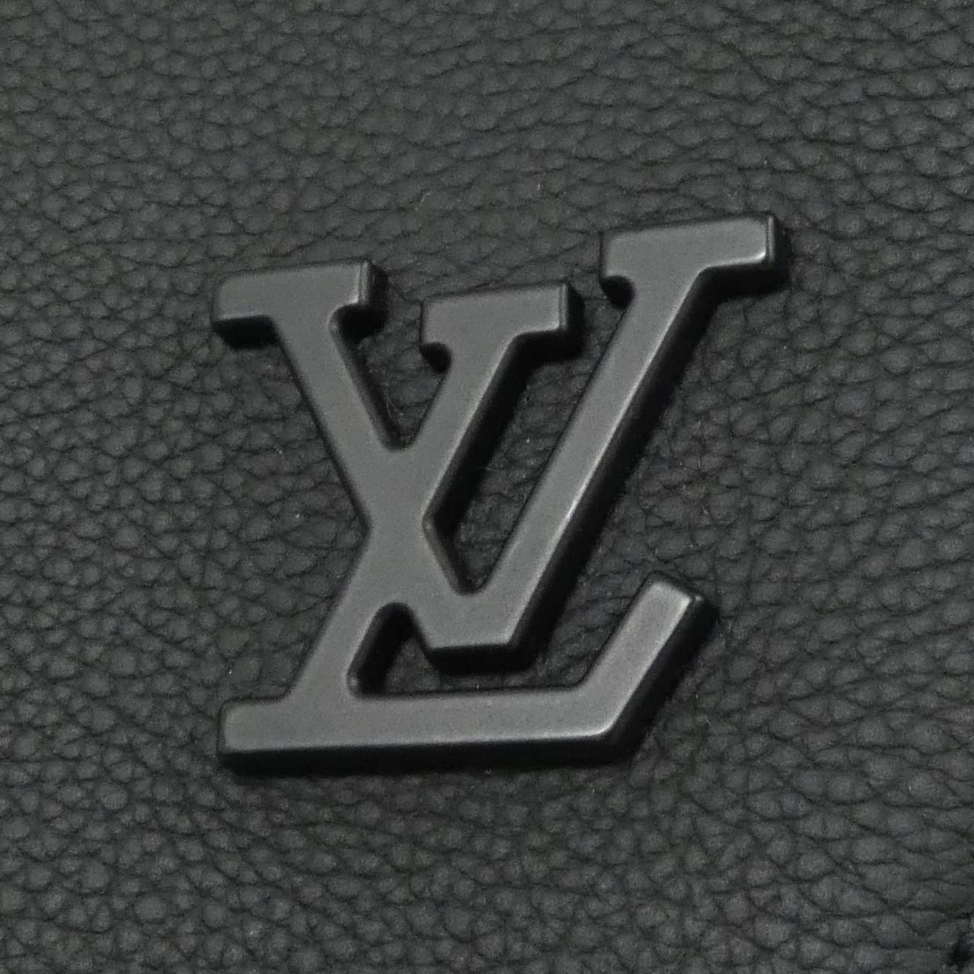 Louis Vuitton Black Leather Shoulder Bag