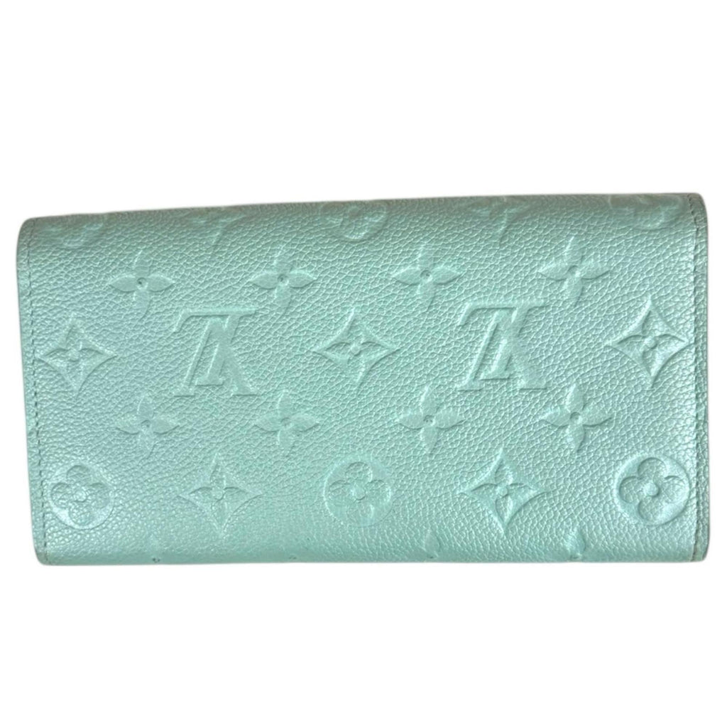 Louis Vuitton Monogram Empreinte Blue Light Blue Monogram Empreinte Long Wallet