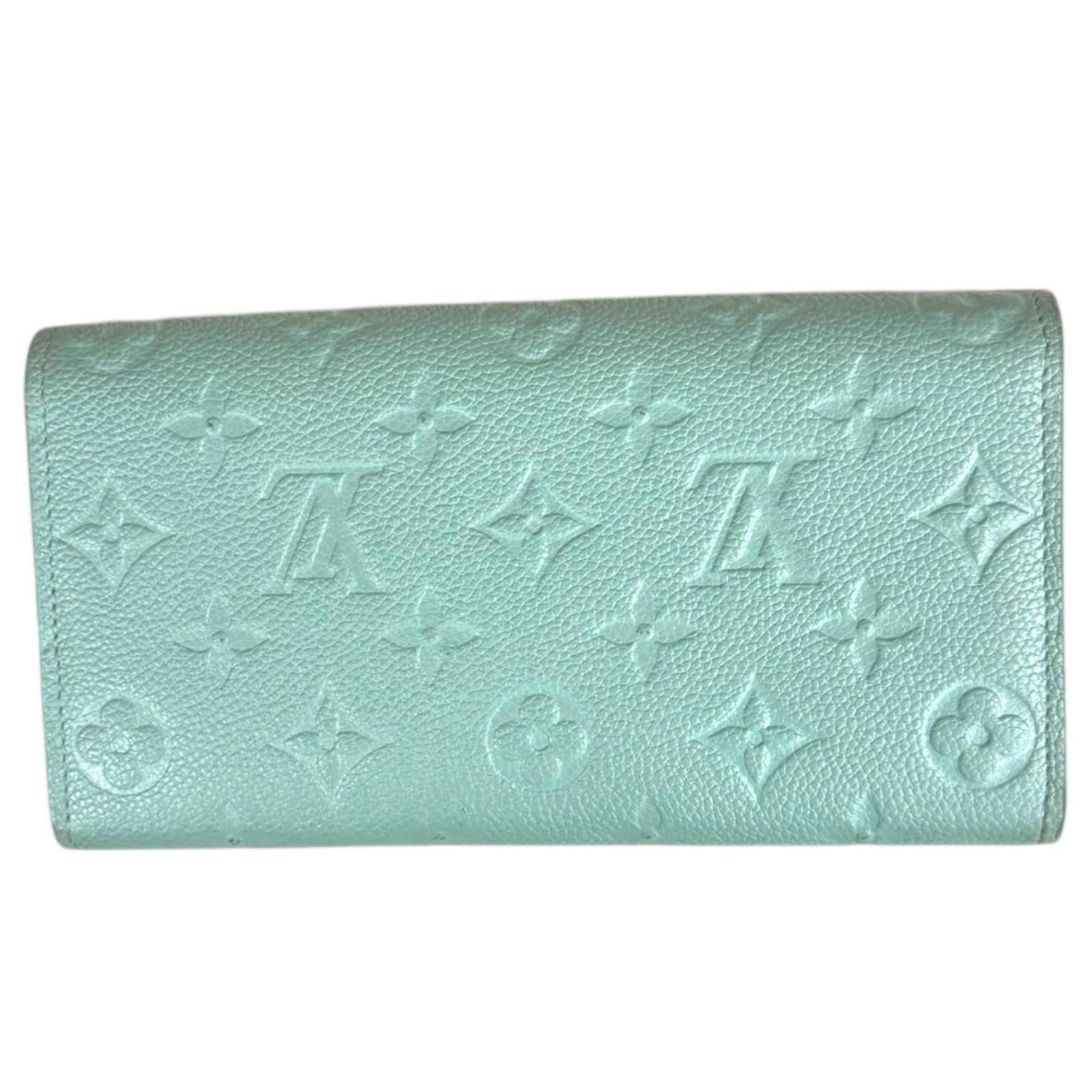 Louis Vuitton Monogram Empreinte Blue Light Blue Monogram Empreinte Long Wallet