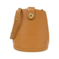 Louis Vuitton Gold Brown Leather Shoulder Bag