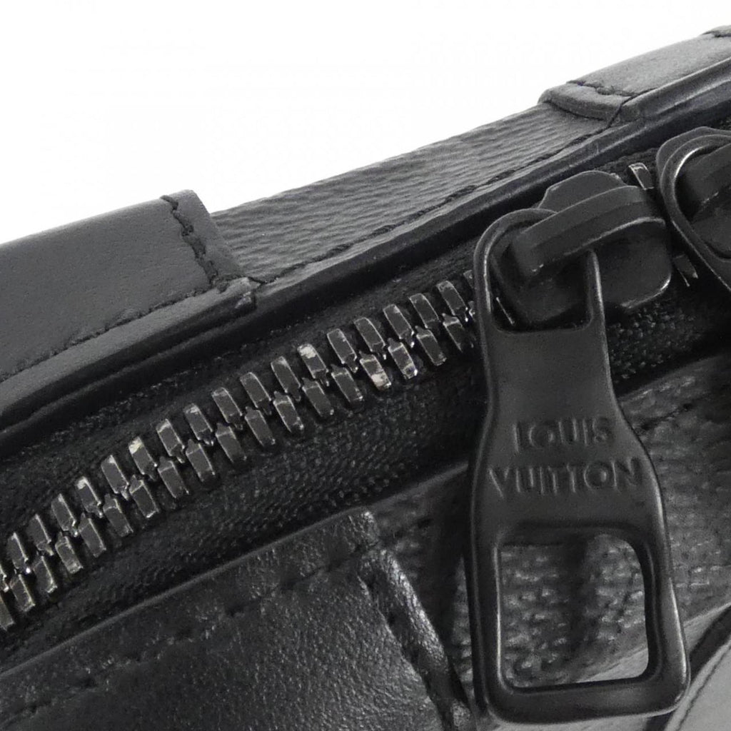 Louis Vuitton Black Coated Canvas Shoulder Bag