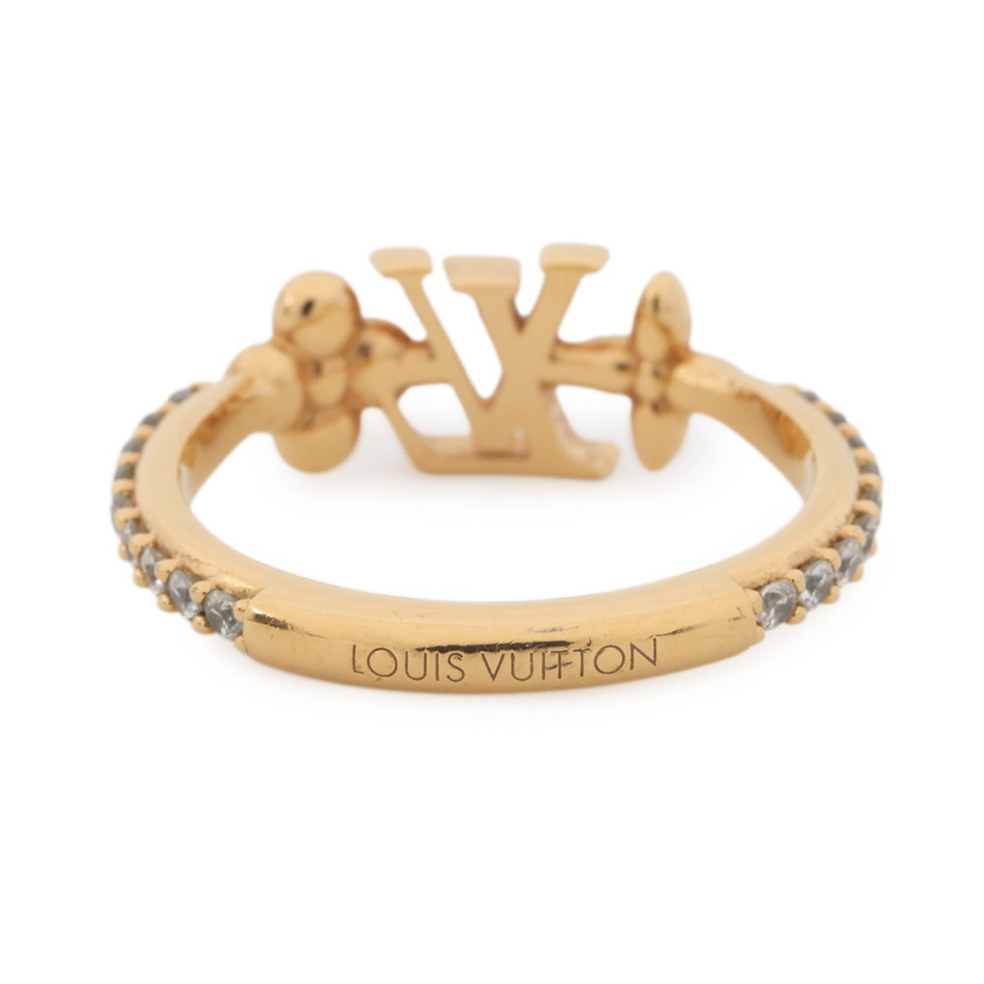 Louis Vuitton Gold Gold Plating Band Ring