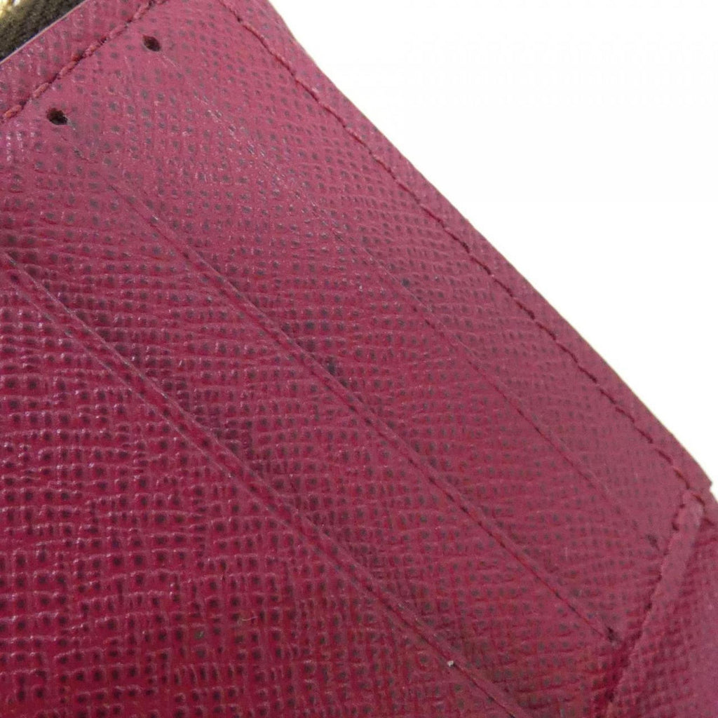 Louis Vuitton Fuchsia Marron Monogram Monogram Wallet (Tri-Fold)