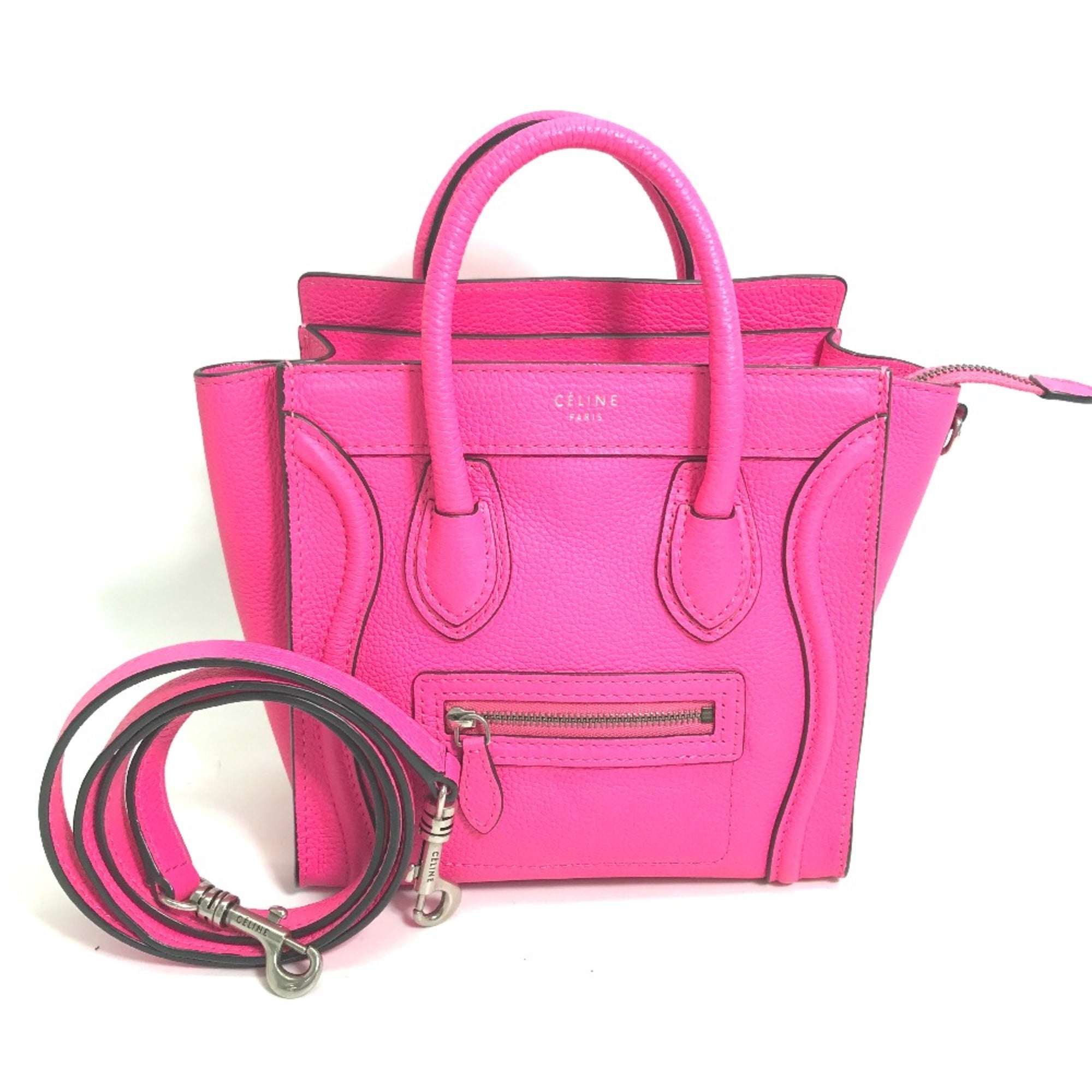 Celine Pink Leather Handbag
