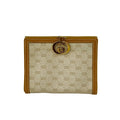 Gucci Beige Ivory Leather Pvc Wallet (Bi-Fold) (Pre-Owned)