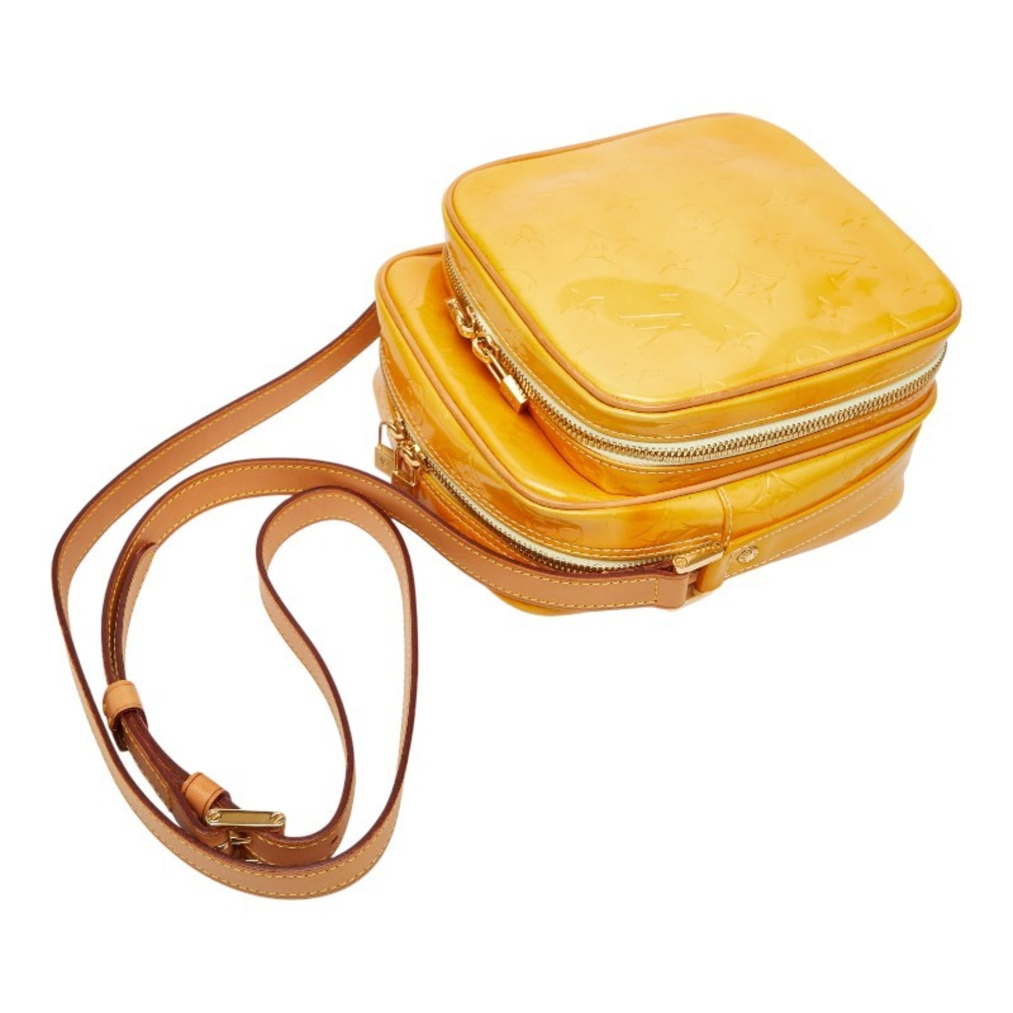 Louis Vuitton Yellow Patent Leather Shoulder Bag