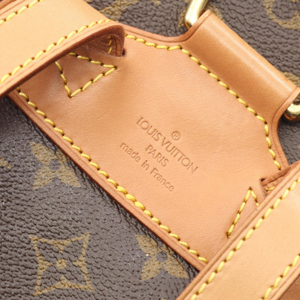 Louis Vuitton Brown Monogram Coated Canvas Leather Backpack Handbag