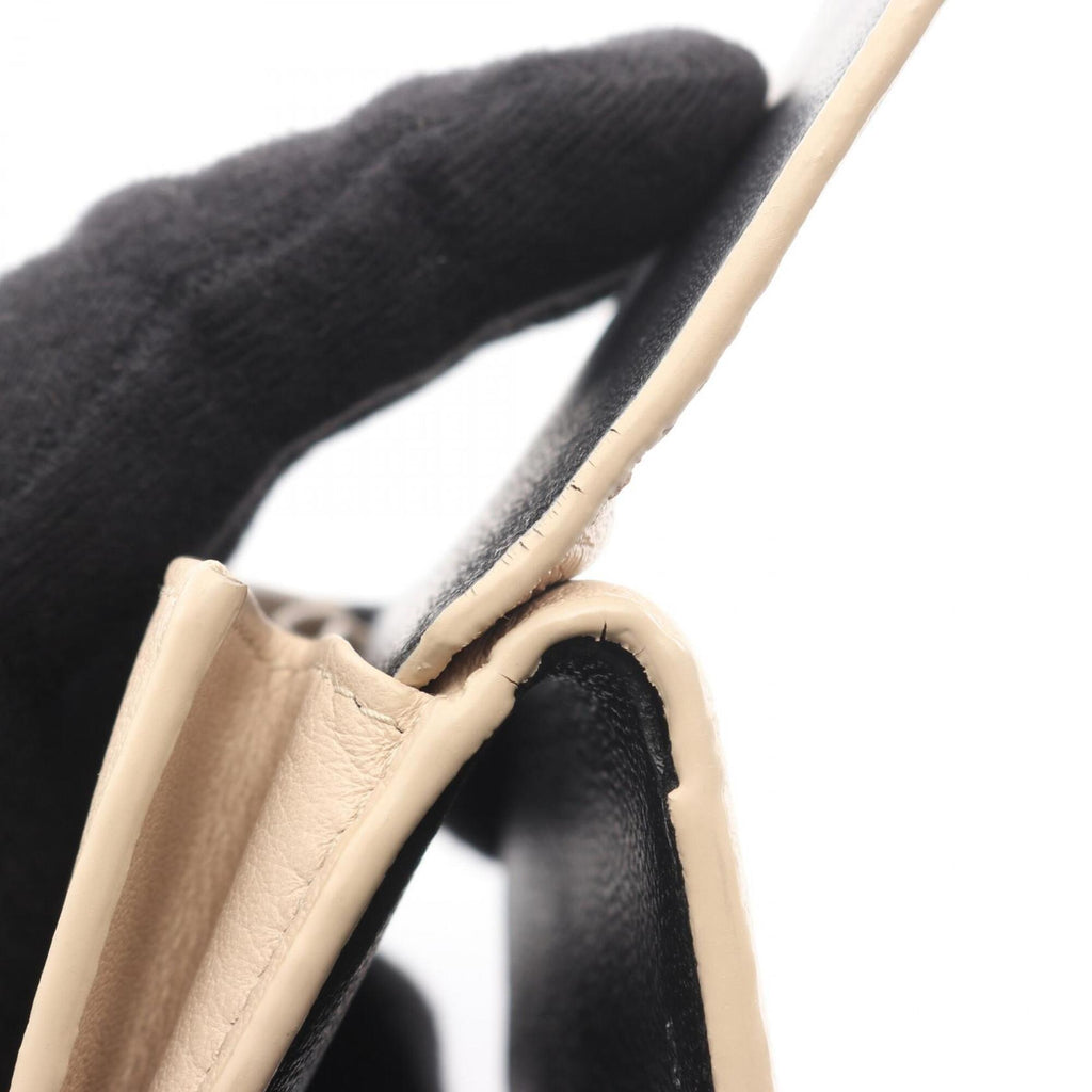 Balenciaga Beige Leather Wallet (Tri-Fold)