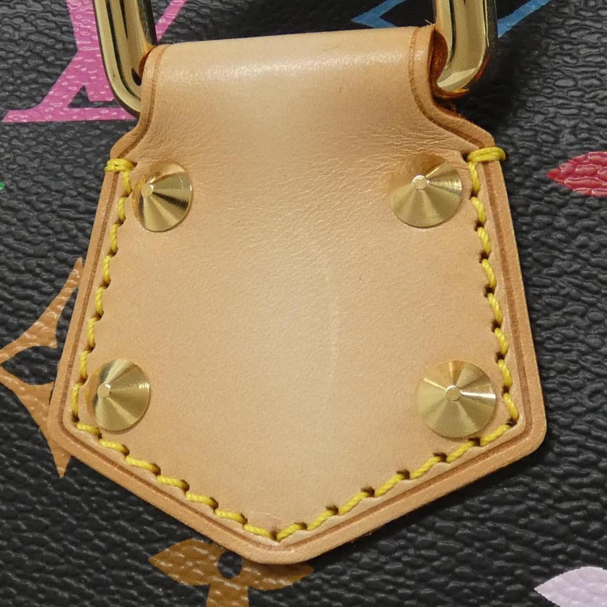 Louis Vuitton Black Multi-Color Coated Canvas Handbag