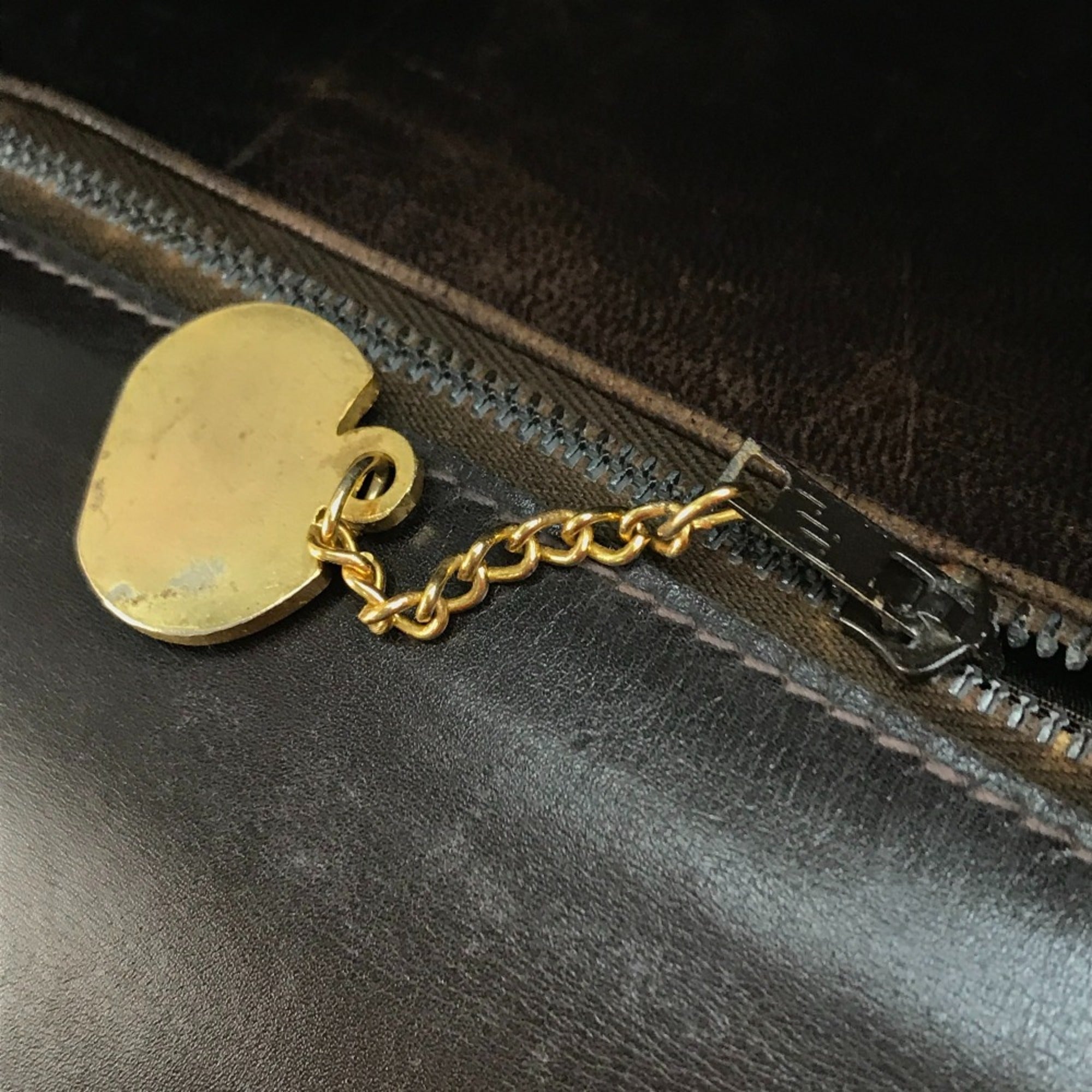 Celine Brown Leather Shoulder Bag