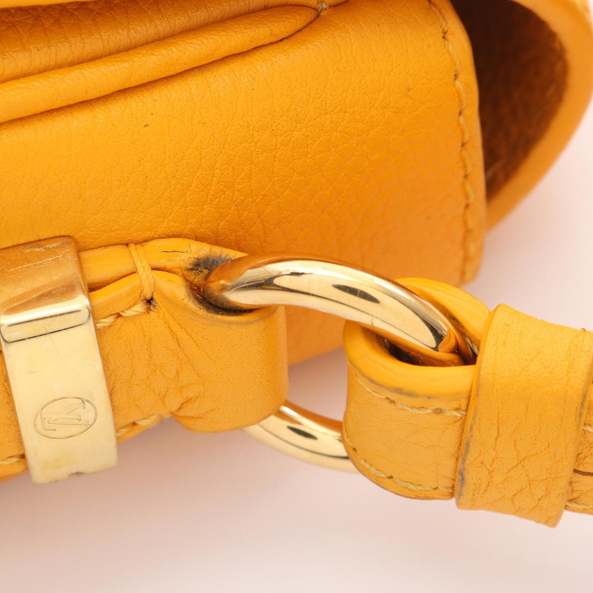 Louis Vuitton Yellow Leather Handbag Shoulder Bag