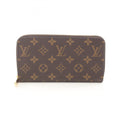 Louis Vuitton Brown Fuchsia Pink Coated Canvas Long Wallet