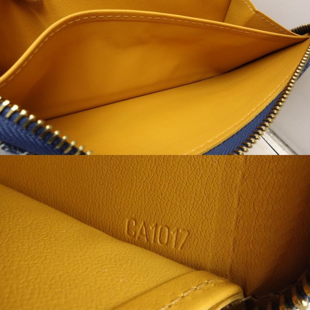 Louis Vuitton Monogram Denim Blue Monogram Monogram Denim Long Bill Wallet