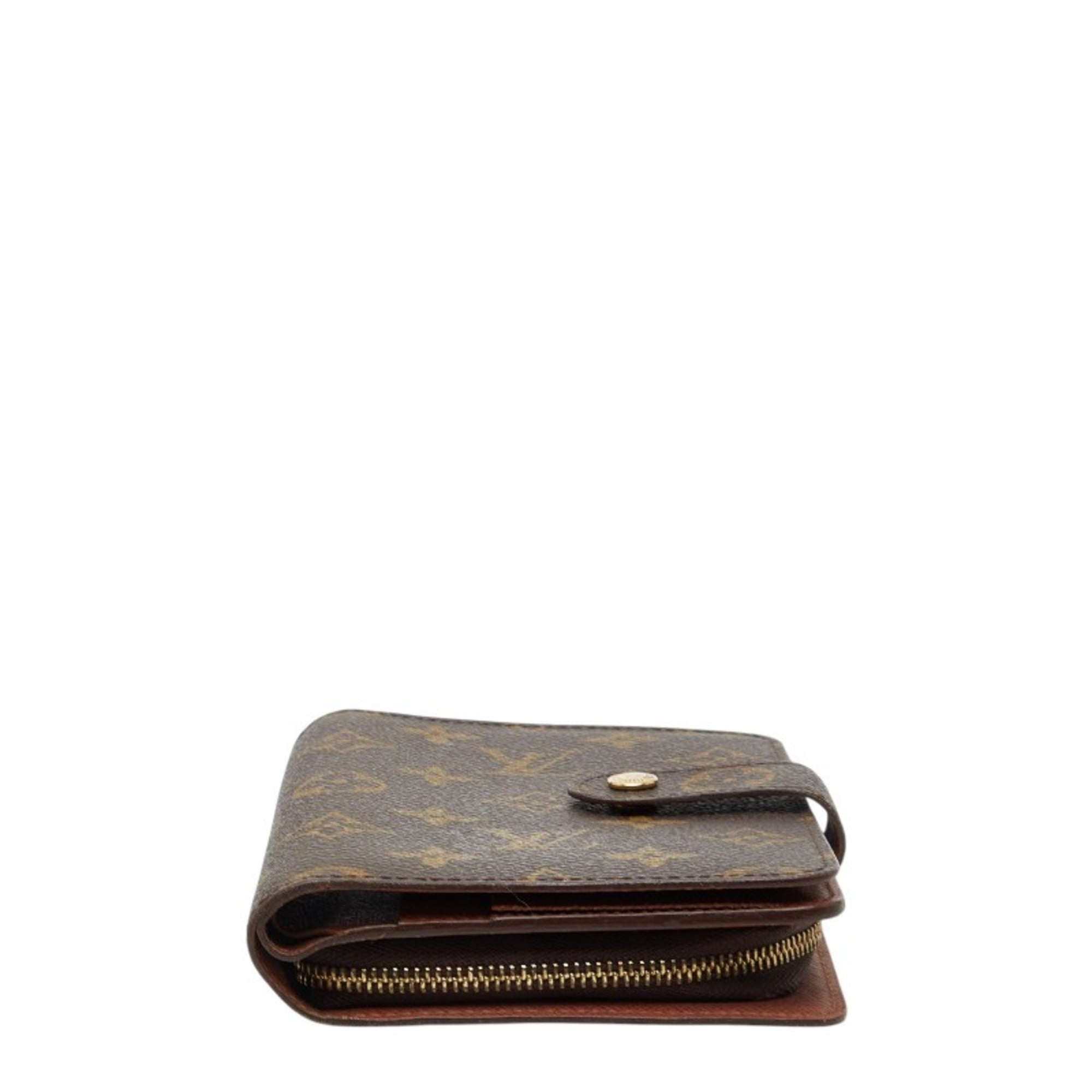 Louis Vuitton Brown Pvc Leather Wallet