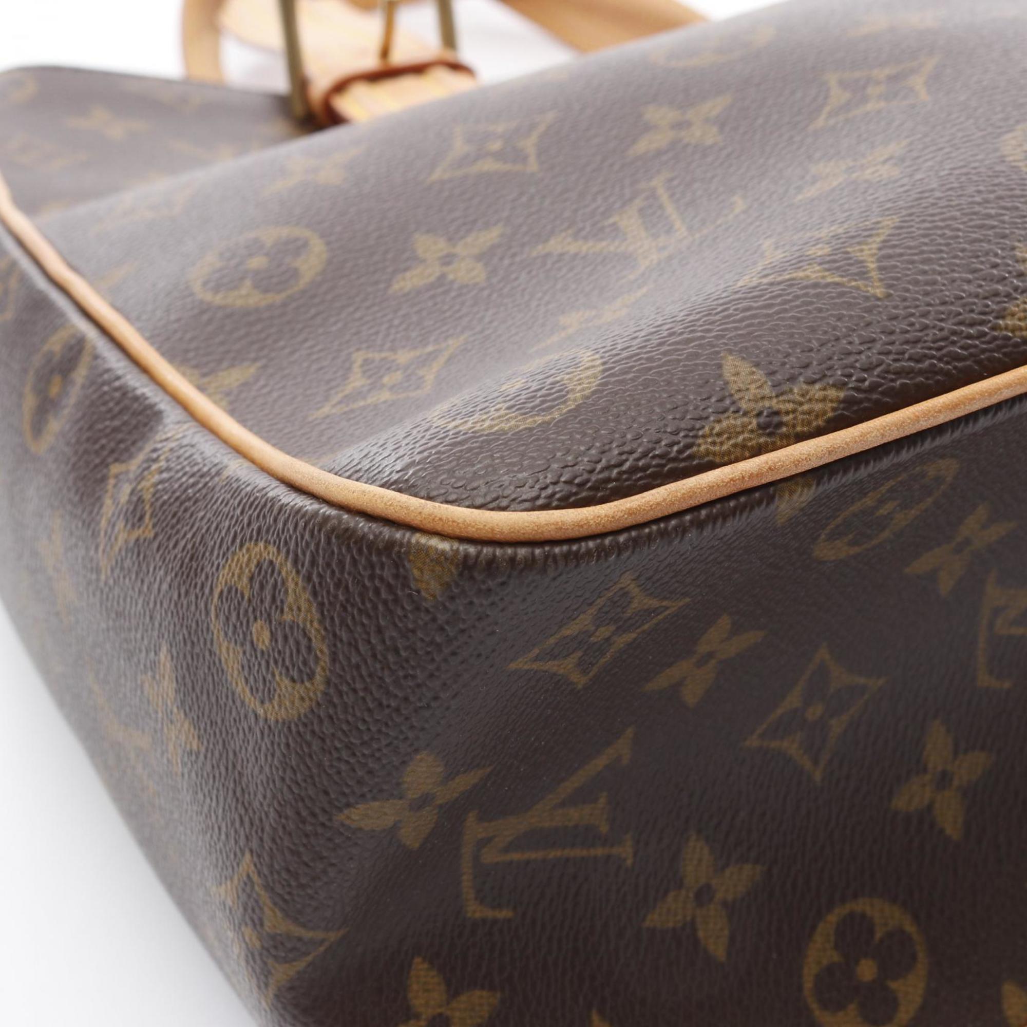 Louis Vuitton Brown Monogram Leather Handbag