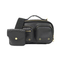 Louis Vuitton Black Leather Shoulder Bag