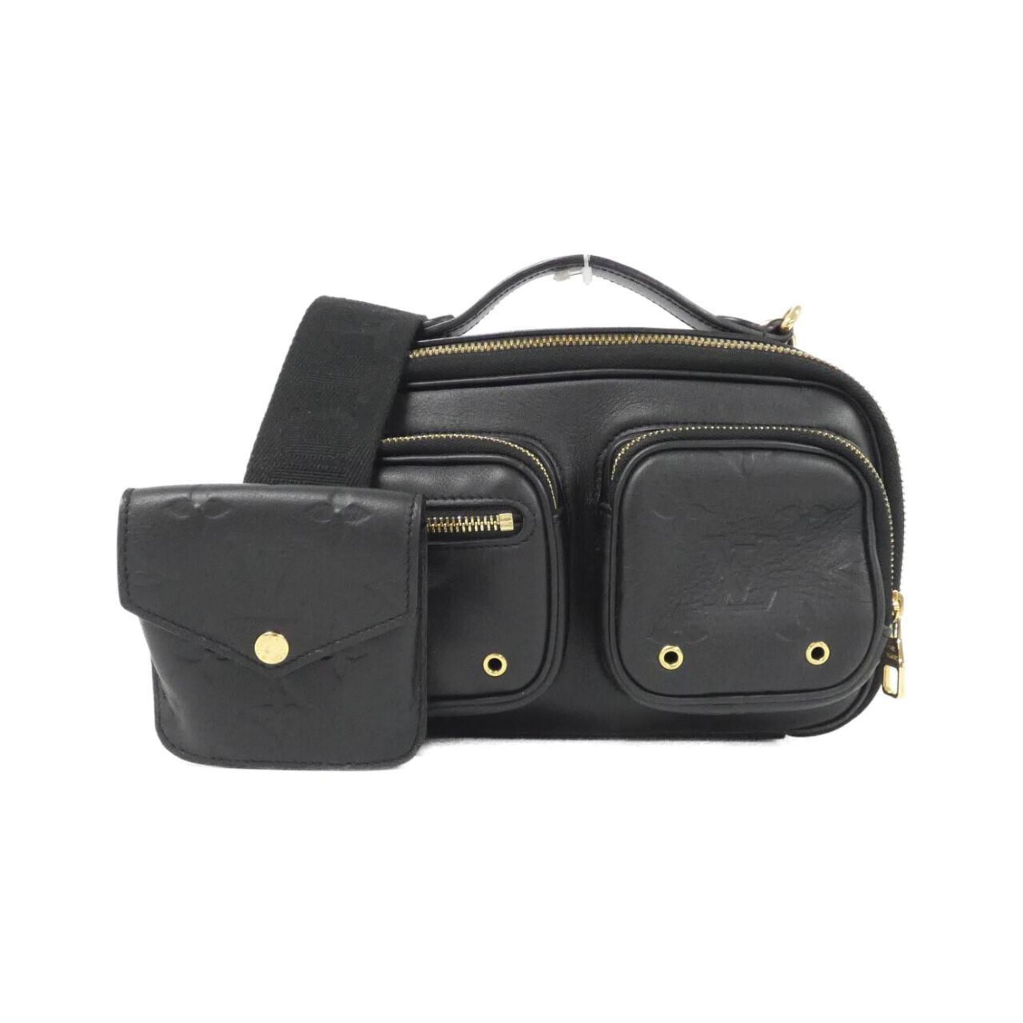 Louis Vuitton Black Leather Shoulder Bag
