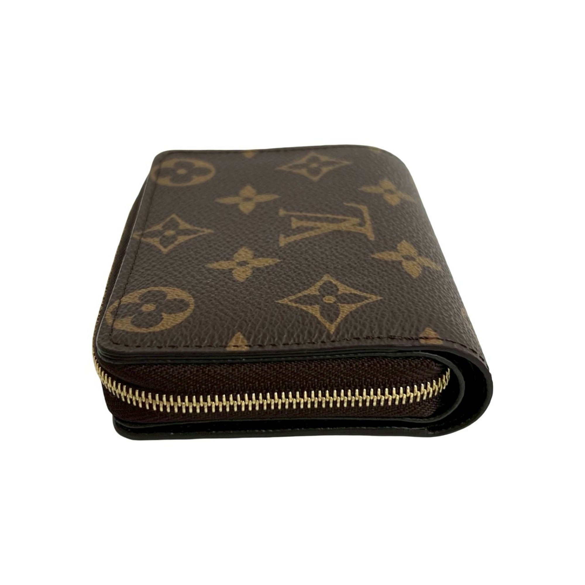 Louis Vuitton Brown Leather Pvc Wallet