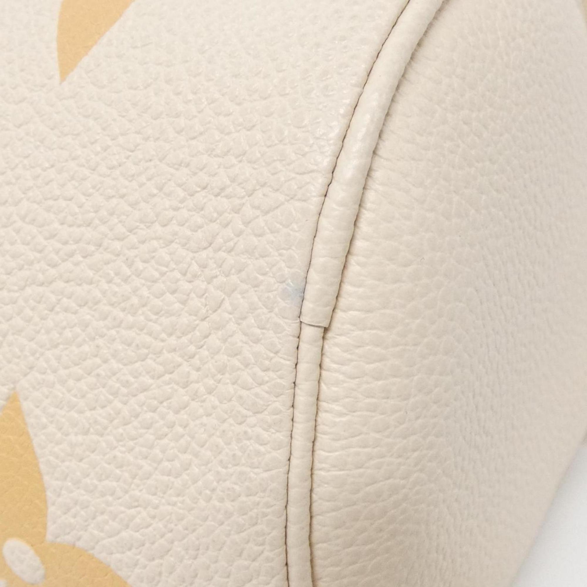 Louis Vuitton Monogram Empreinte Cream Saffron Leather Shoulder Bag