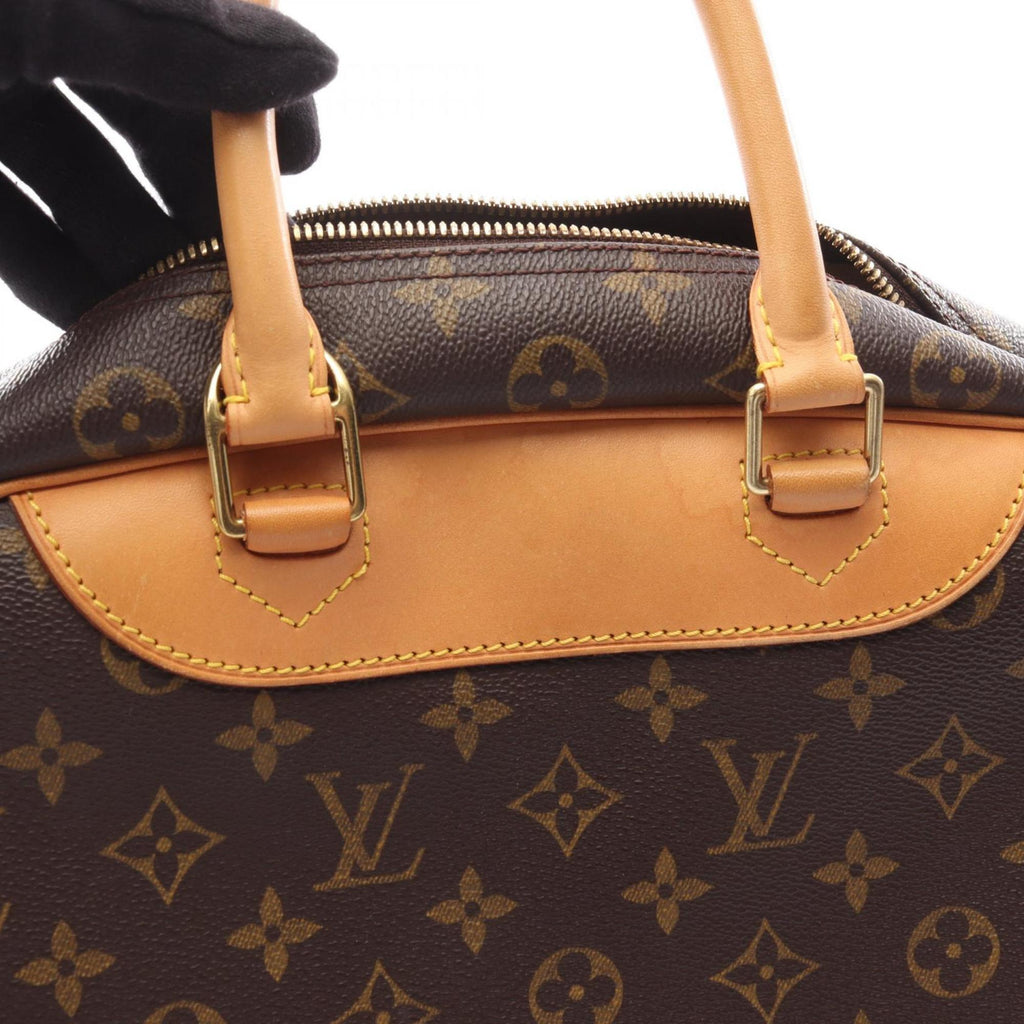 Louis Vuitton Brown Coated Canvas Leather Handbag