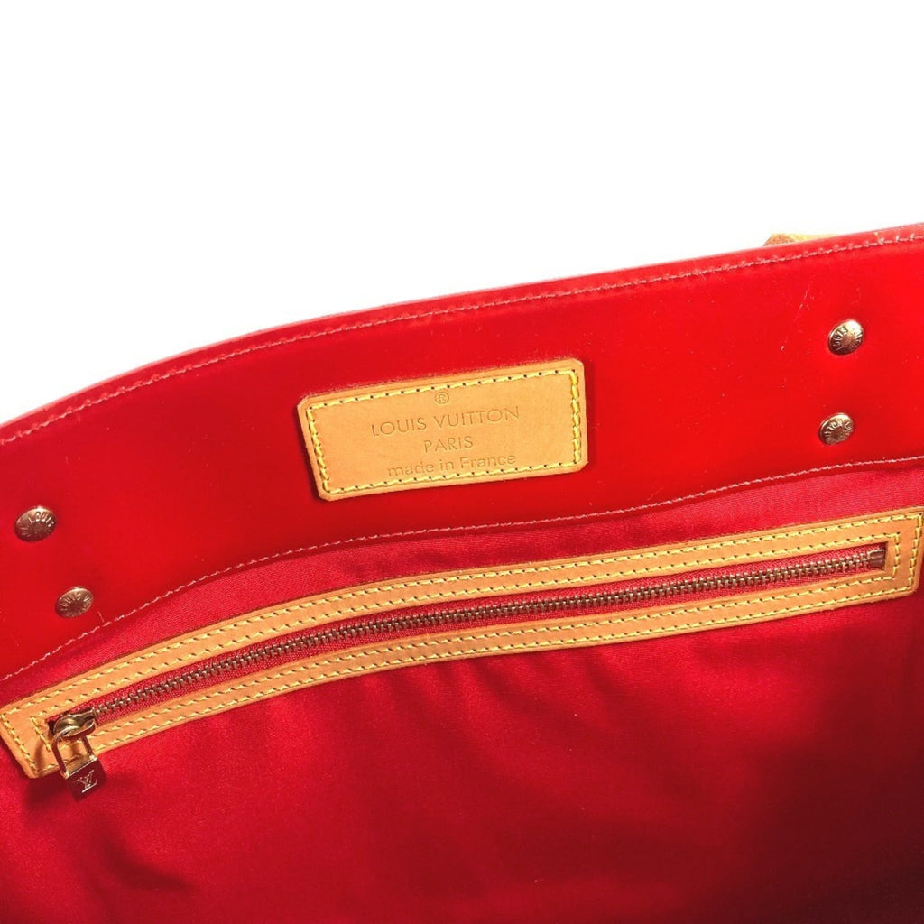 Louis Vuitton Red Color Monogram Vernis Boston Bag Shoulder Bag Tote Bag