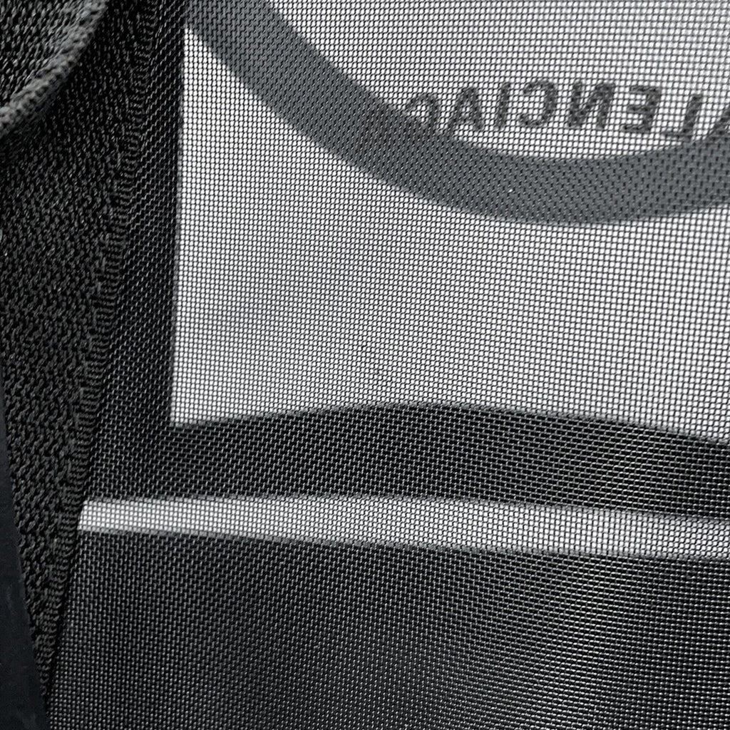 Balenciaga Black Mesh Leather Handbag Tote