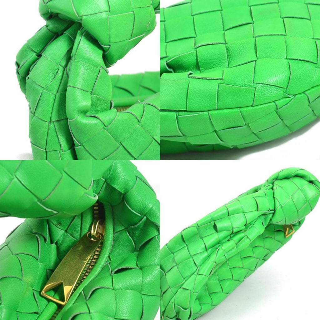 Bottega Veneta Green Leather Handbag