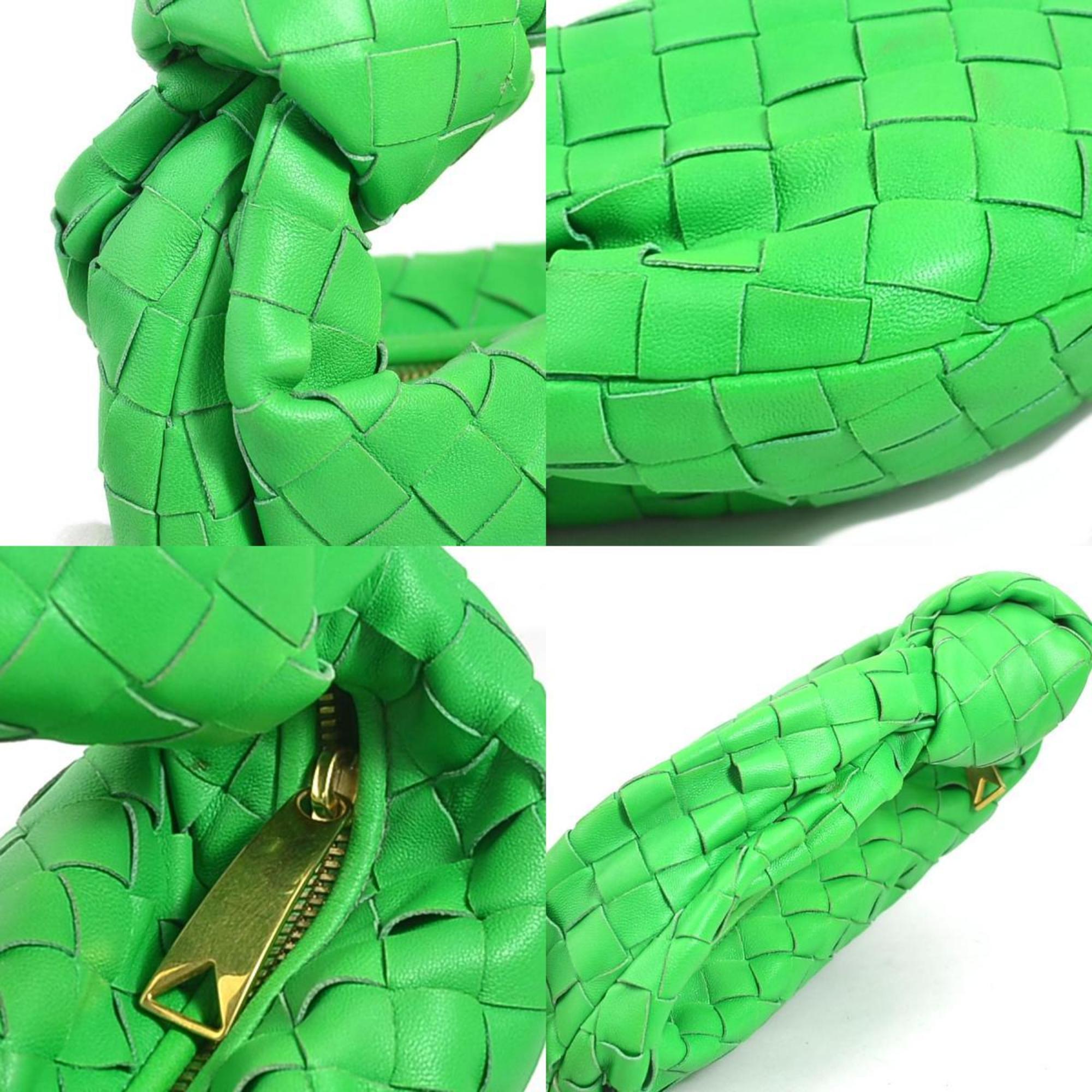 Bottega Veneta Green Leather Handbag