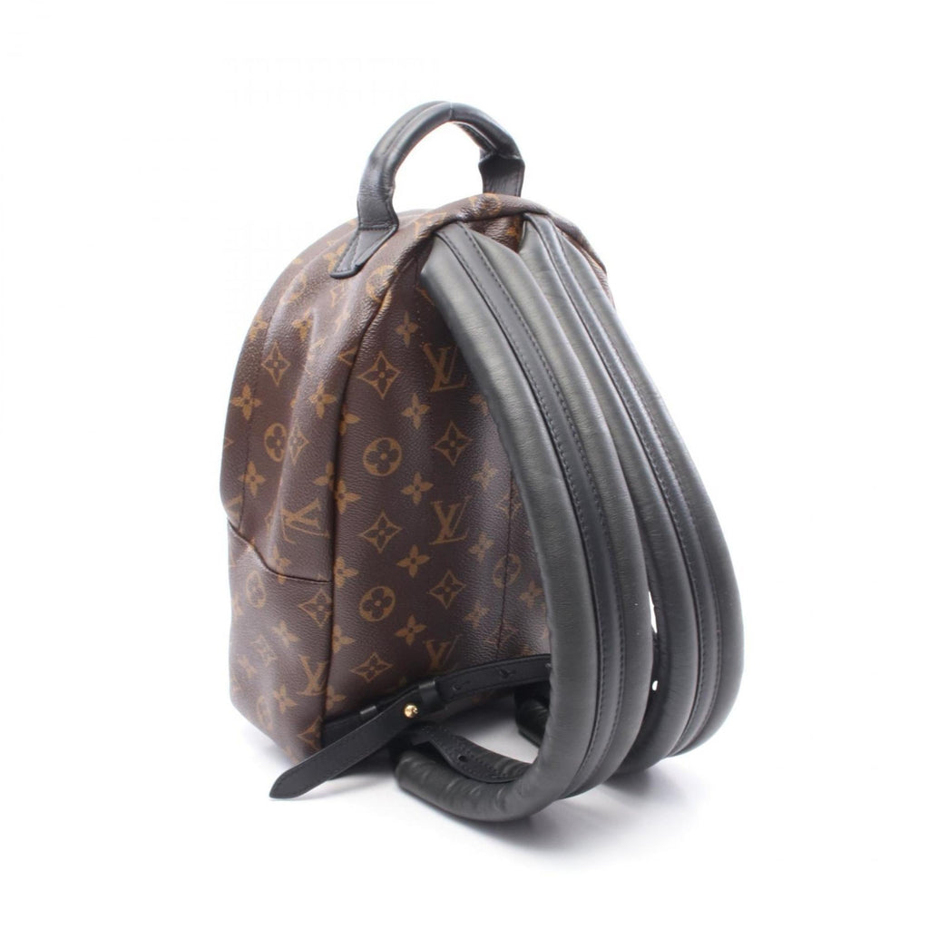 Louis Vuitton Black Brown Pvc Coated Canvas Leather Backpack