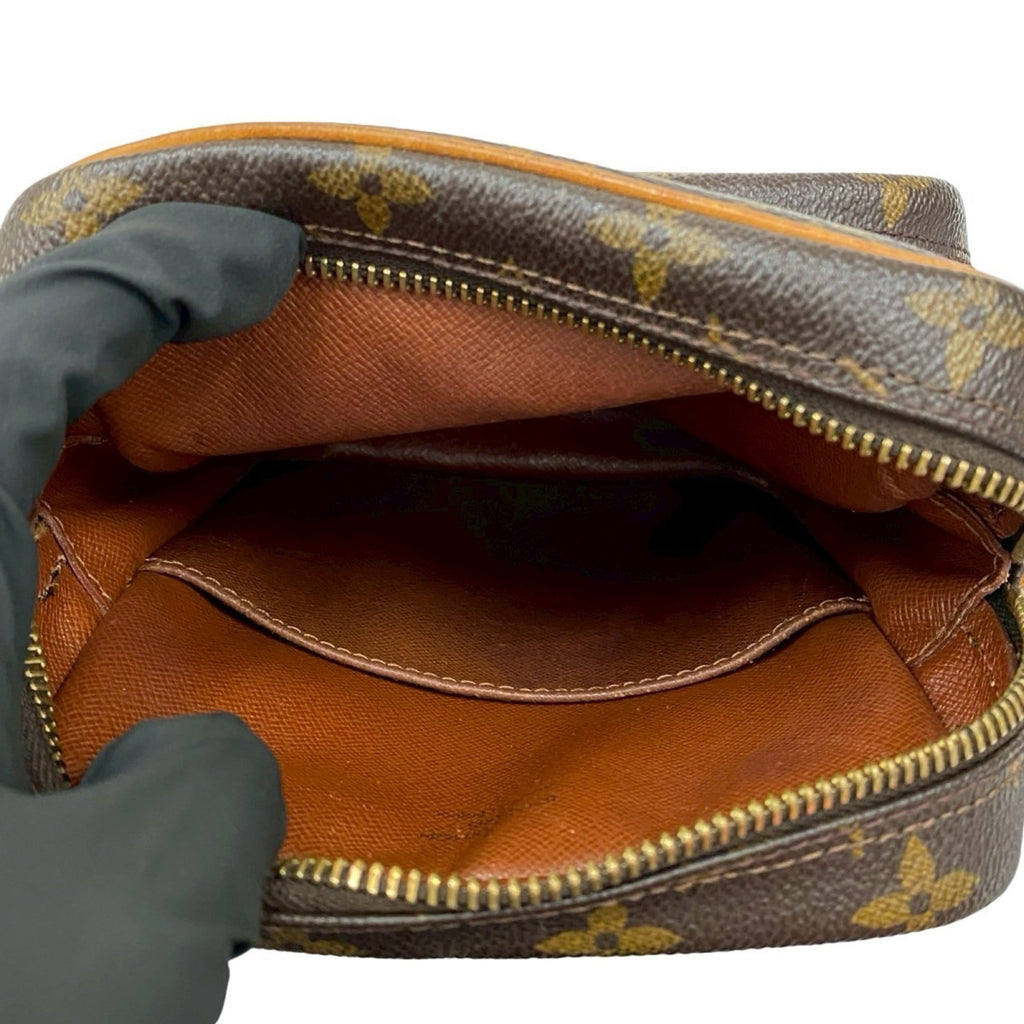 Louis Vuitton Brown Leather Pvc Pochette Shoulder Bag