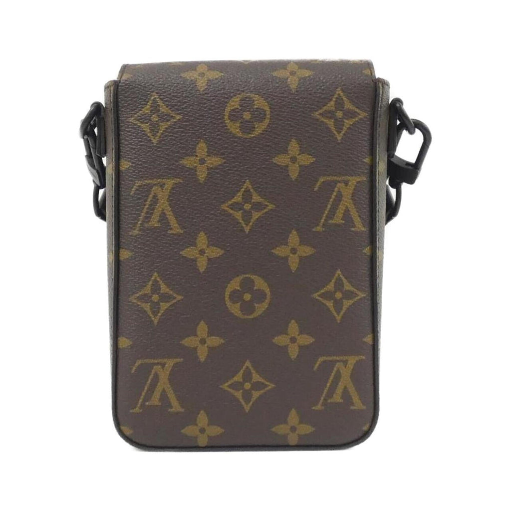 Louis Vuitton Black Marron Monogram Macassar Coated Canvas Shoulder Bag