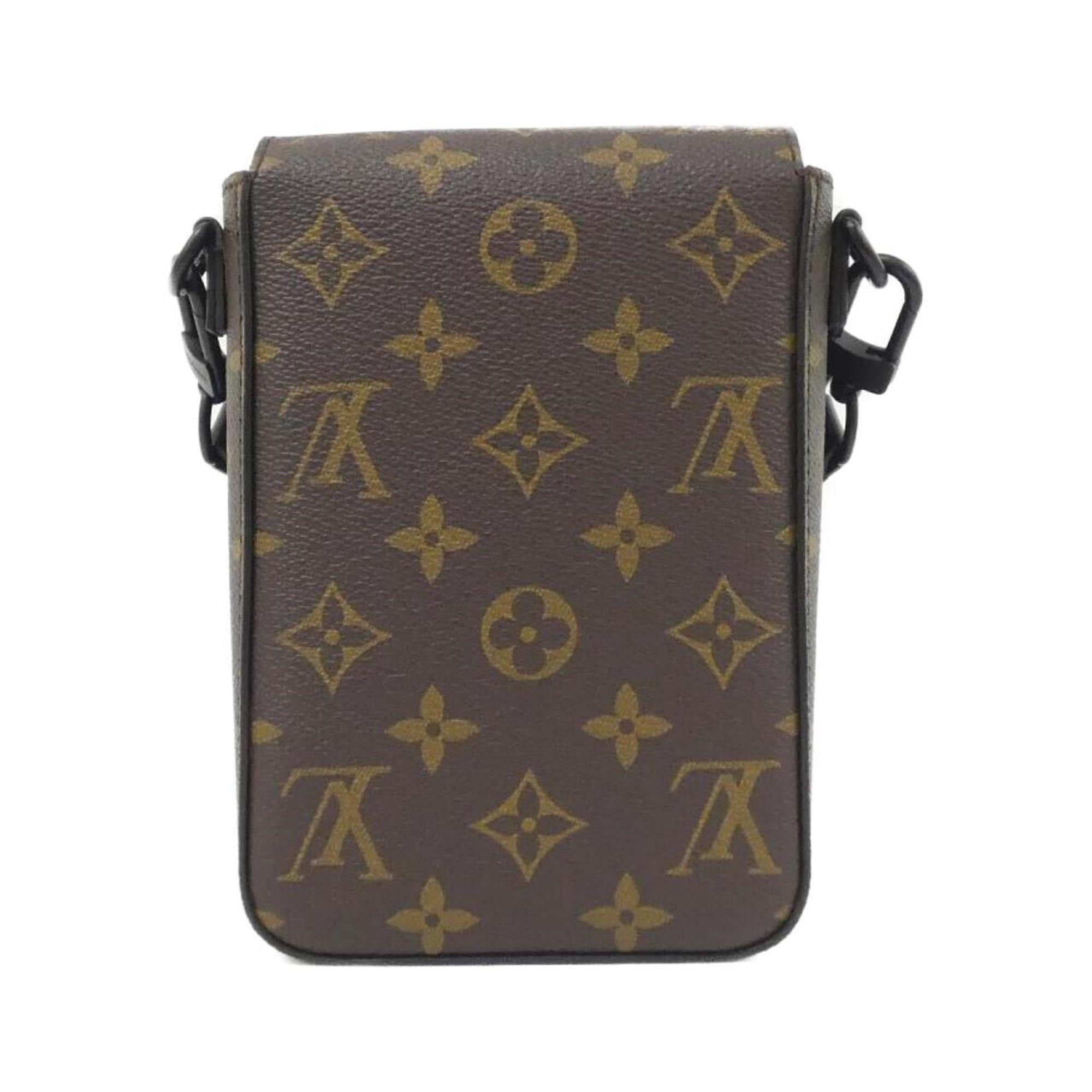 Louis Vuitton Black Marron Monogram Macassar Coated Canvas Shoulder Bag