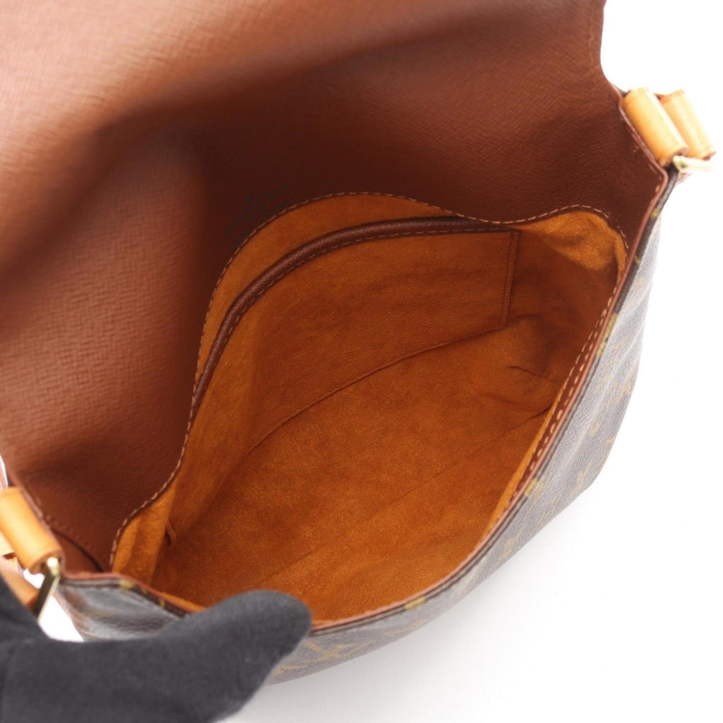 Louis Vuitton Monogram Brown Coated Canvas Leather Shoulder Bag