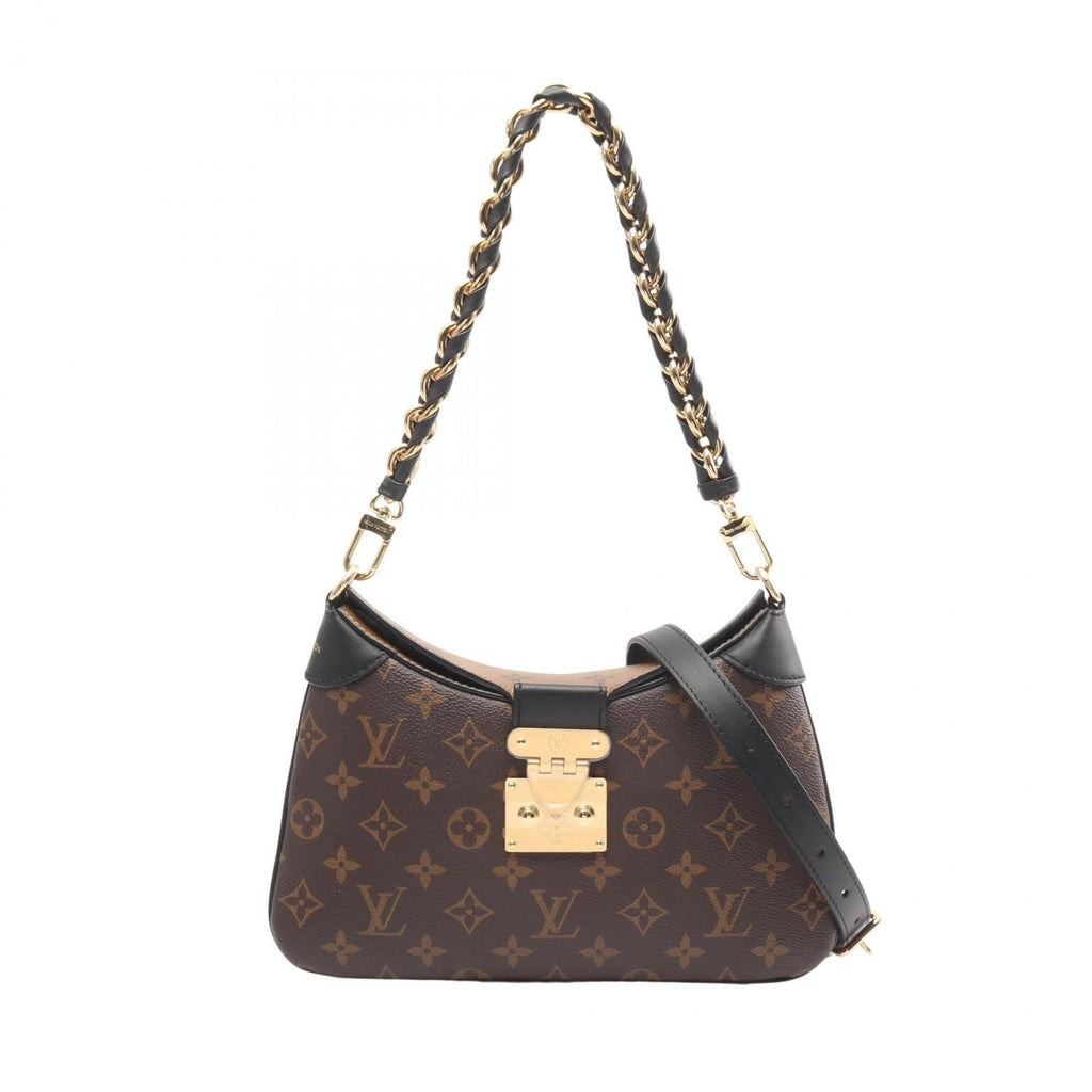 Louis Vuitton Brown Coated Canvas Monogram Reverse Pvc Leather Shoulder Bag