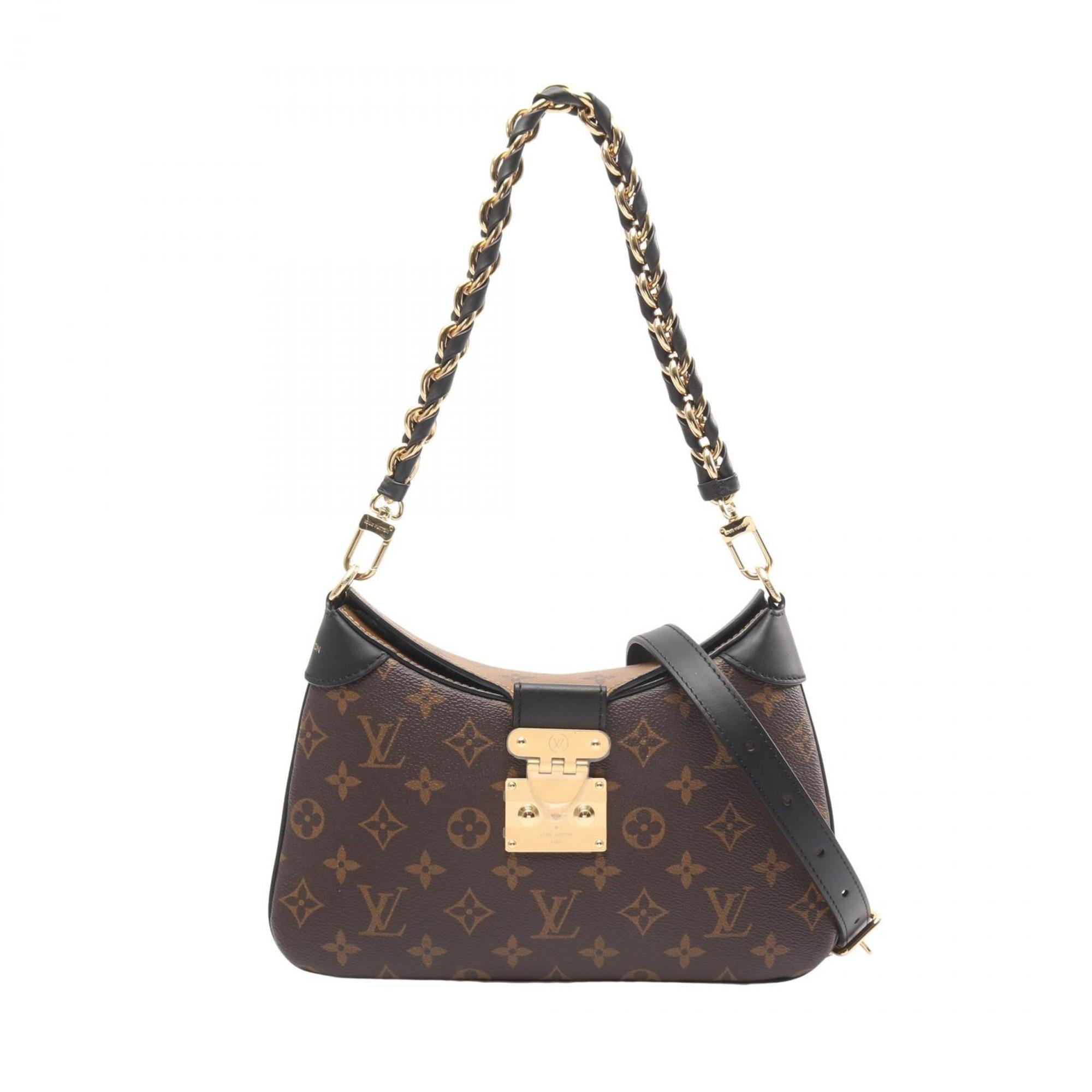 Louis Vuitton Brown Coated Canvas Monogram Reverse Pvc Leather Shoulder Bag
