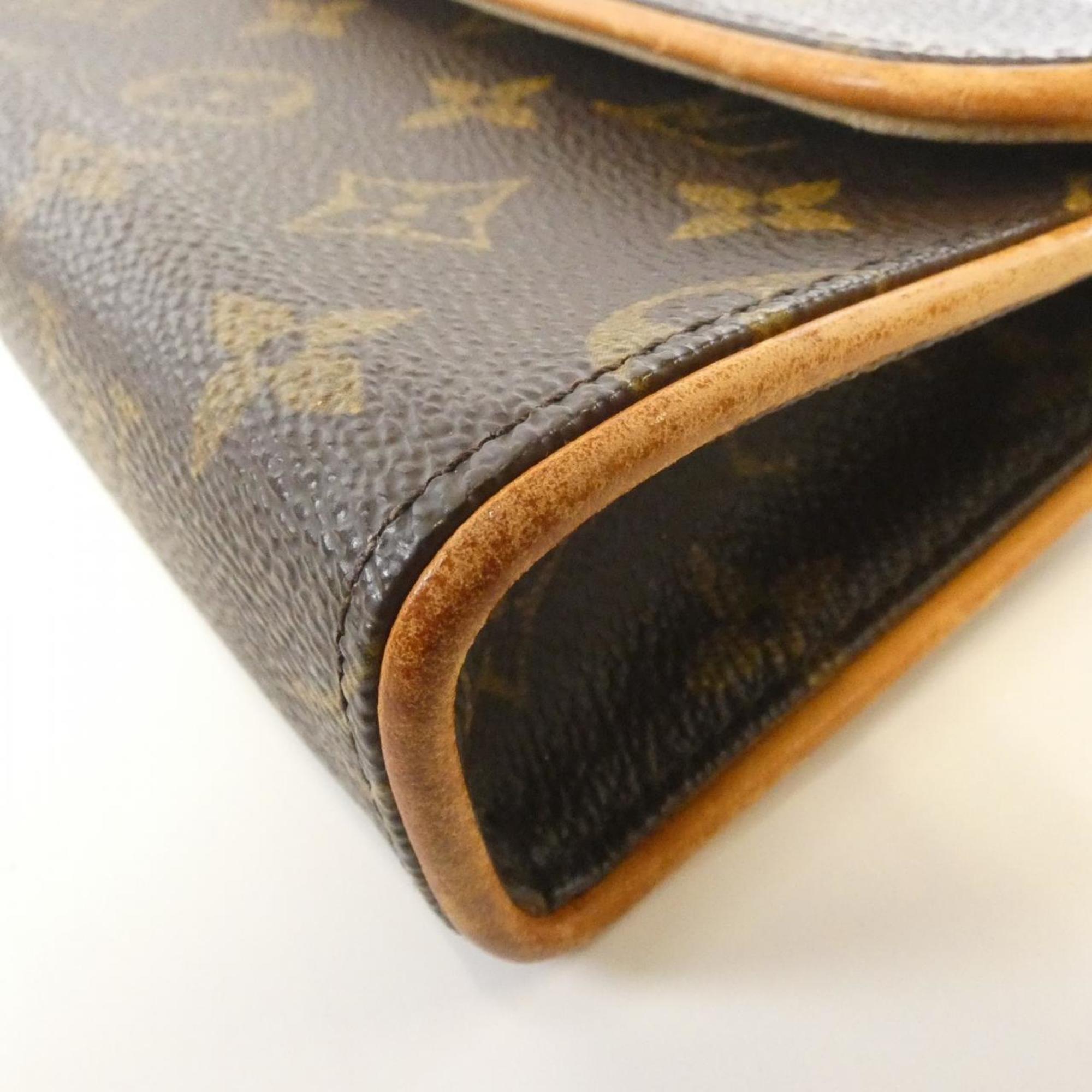 Louis Vuitton Marron Coated Canvas Fanny Pack Pochette