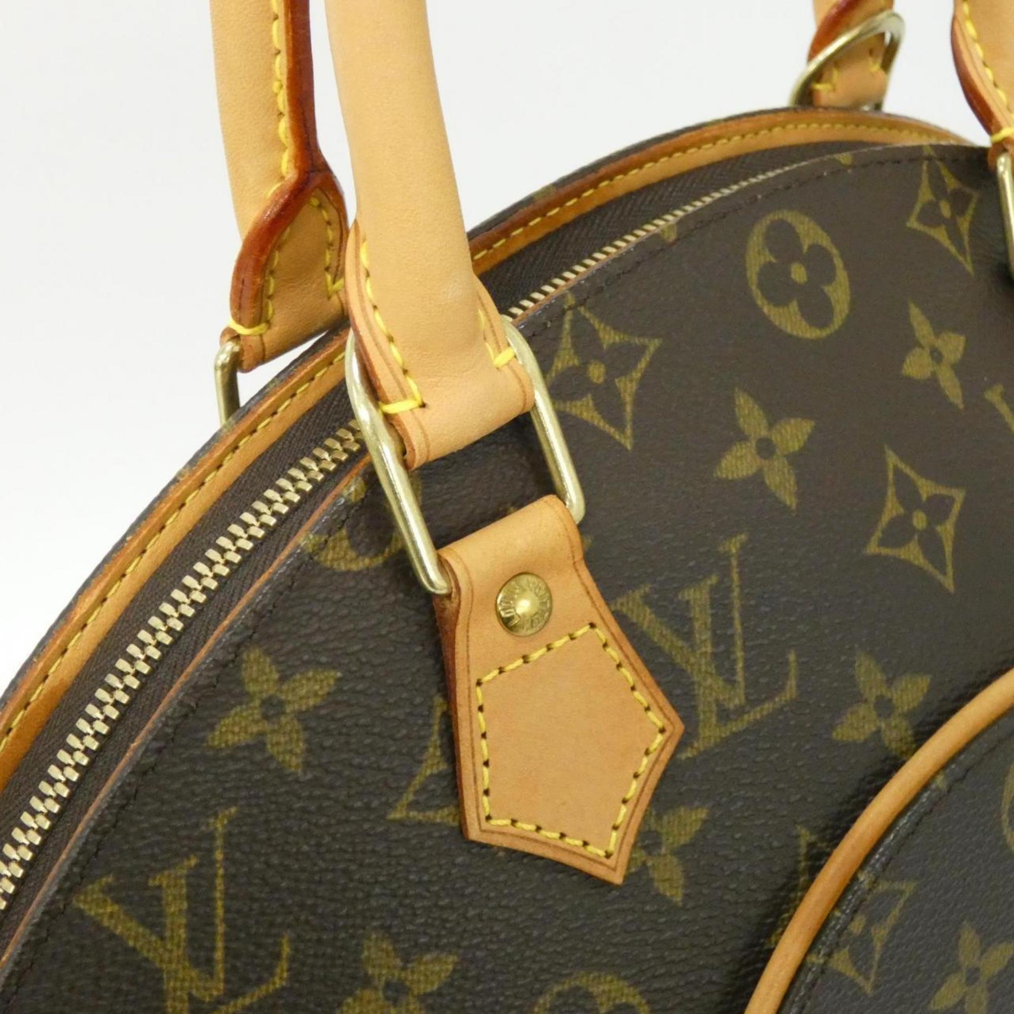 Louis Vuitton Marron Coated Canvas Handbag